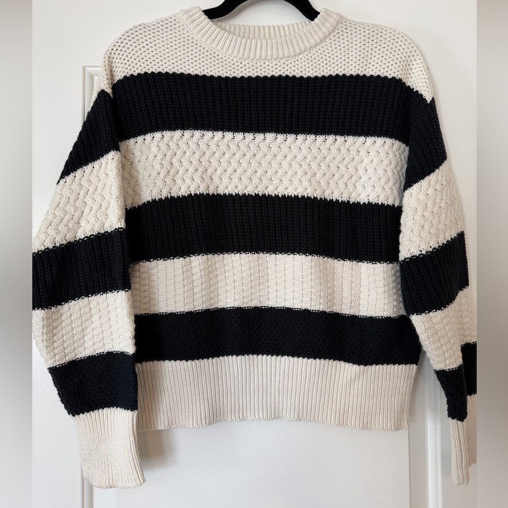 A New Day cotton blend striped sweater